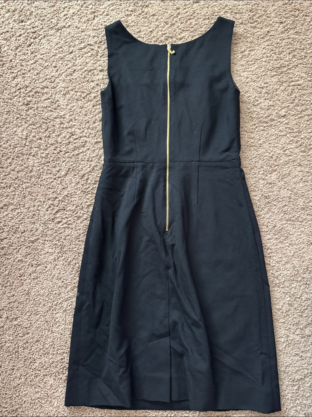 Kate Spade Black Sleeveless Midi Dress with White Bow Detail - Picture 3 of 4